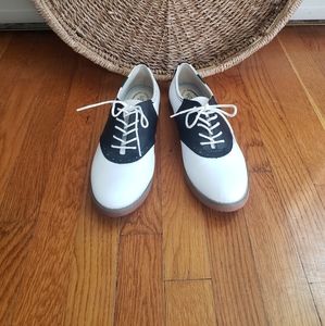 Vintage inspired saddle shoes